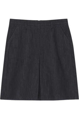 Minigonna corta denim blu