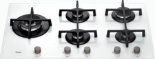 Whirlpool Piano cottura 5 Fuochi incasso a gas 90 cm in Vetro Bianco GOA 9523/WH