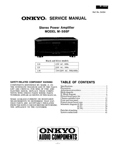 Manuale servizio per onkyo - manuale,