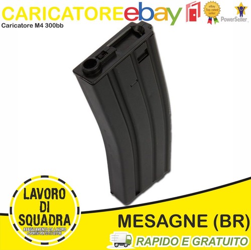 Caricatore softair 300bb in - m4,