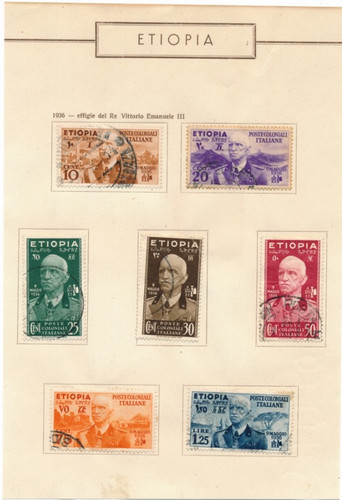 Etiopia 1936 serie completa - 1936, 7