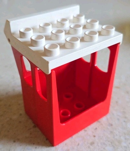 Lego duplo cabina rossa bianca - rossa,