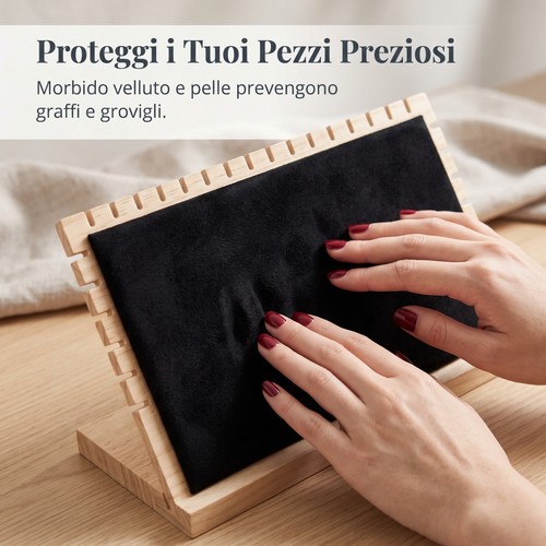 Espositore gioielli legno - espositore,