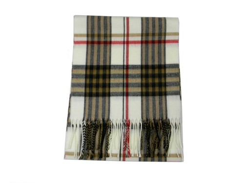 Elegante sciarpa bianca beige