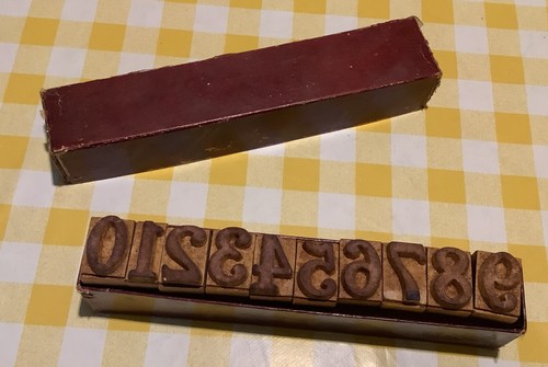 Set vintage caratteri - set, 10