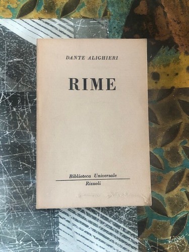 Dante alighieri rime - dante,