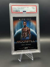 2024 Topps Midnight UFC ISRAEL ADESANYA MOONFALL custodia colpita! PSA 9