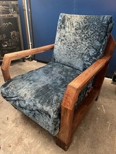 Poltrona Art Decó In Noce