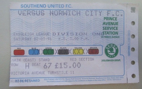 1995 southend united v - southend,
