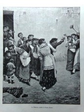 Stampa del 1884 La Tempesta