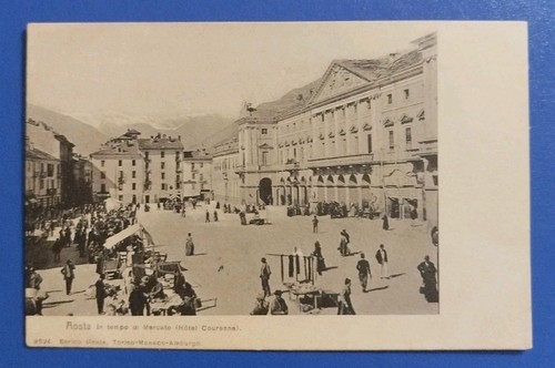 1900ca aosta antico mercato - aosta,