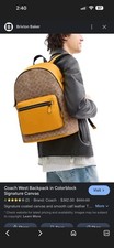 Zaino Coach Colorblock Firmato