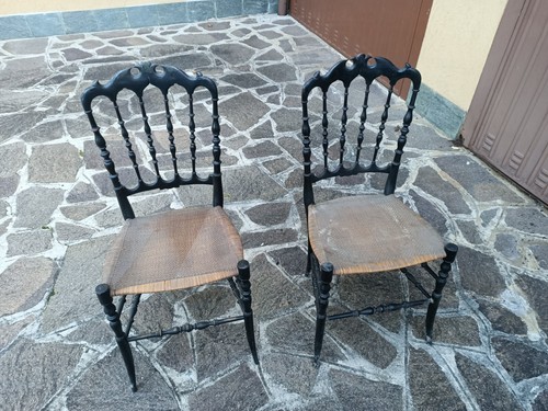 Coppia sedie vintage - coppia,