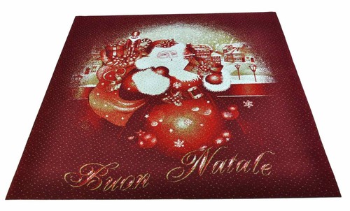 Tappeto rosso babbo - tappeto, natale