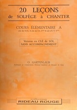 20 LECONS DE SOLFEGE A CHANTER