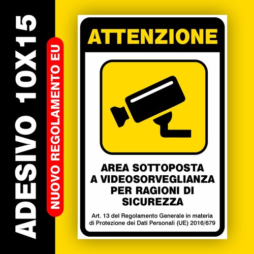 Adesivo cartello area - cartello,