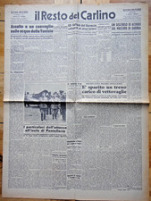 1943-IL RESTO DEL CARLINO-Guerra-Bombardamento di PANTELLERIA-5 giugno +