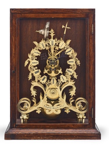 Antico orologio scheletro w - orologio,