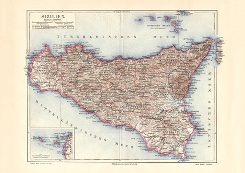 Sicilia mappa storica