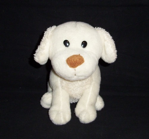 Peluche cane cucciolo panna
