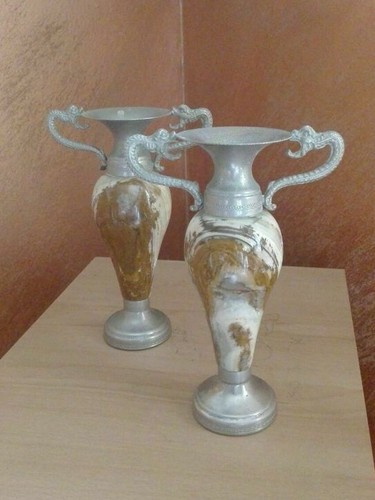 Anfora vasetto onice peltro