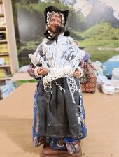 Statua presepe Anziana Stoffa