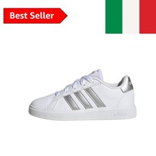 adidas Grand Court Lifestyle Tennis Lace-up Shoes, Scarpe Unisex-Bambini e Ra...