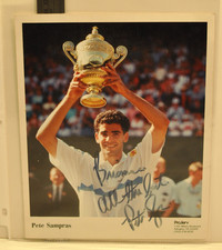FOTO FIRMATA PETE SAMPRAS 8" X