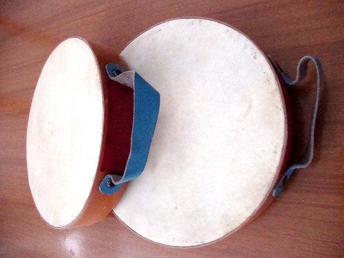 Vintage coppia tamburelli - di,