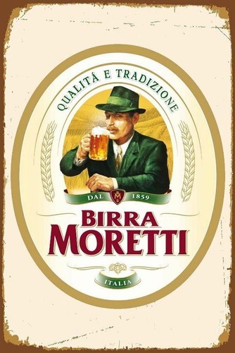 Targa insegna birra moretti - targa/insegna,