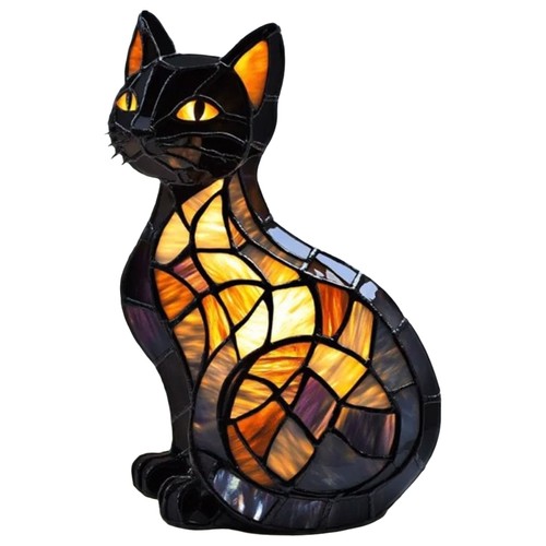 Lampada gatto vetro - da,