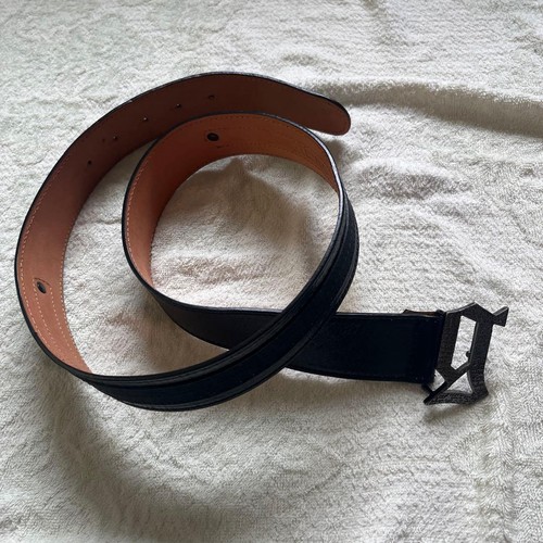 Cintura fibbia nera john - cintura,