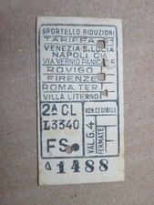 biglietto ferroviario VENEZIA