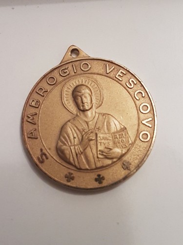 Medaglia ambrogio vescovo - ambrogio,