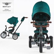 Passeggino passeggino originale BENTLEY TRIKE racing verde carrozzina triciclo abete