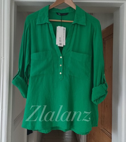 Camicia zara 100 lino basic - lino,