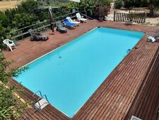 piscina fuoriterra usata ml.10,00*5,00*1.60 (h) e mq.110 di solarium in legno