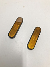 CATADIOTTRO  LATERALI FORCELLA PORTA TARGA MOTO CUSTOM 10X3 CM