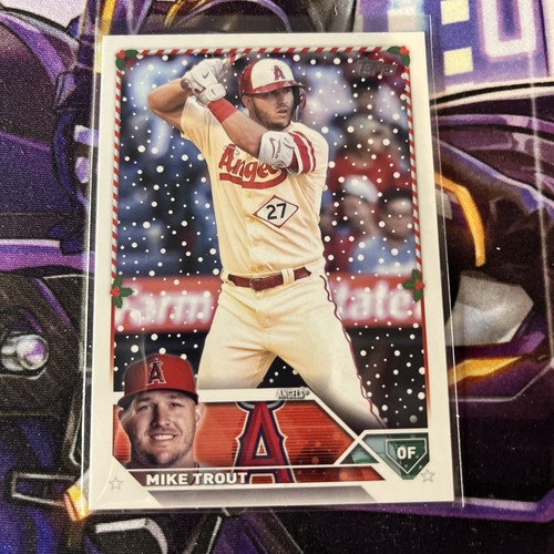 2023 topps holiday mike trout - holiday,