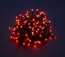 100 Miniluci con 8 Giochi di Luce - Rosso - Uso Interno