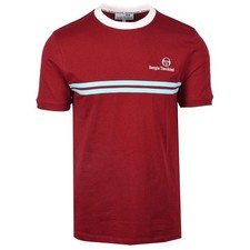 T-shirt Sergio Tacchini nuova Supermac rabarbaro e gardenia