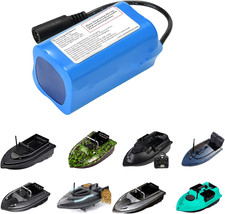 Batteria Ricaricabile Lipo 7.4V 12000Mah per Barca Barchino Carpfishing Batteria