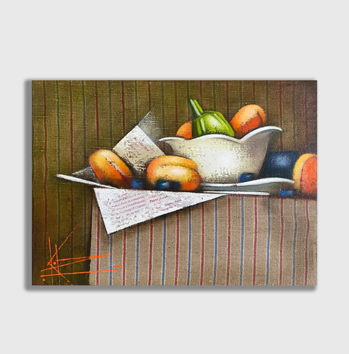 Quadro olio tavolo pittore