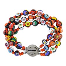 Bracciale perle vetro