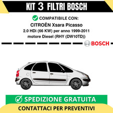 KIT BOSCH 3 Filtri tagliando