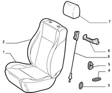 CAVO LACCIO  SEDILE FIAT PUNTO