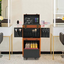 Astuccio trucco astuccio parrucchiere organizer cosmetici trolley astuccio trucco