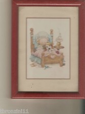 QUADRETTO LETTO CANE BIMBA - 15X20 CM - VEDI FOTO