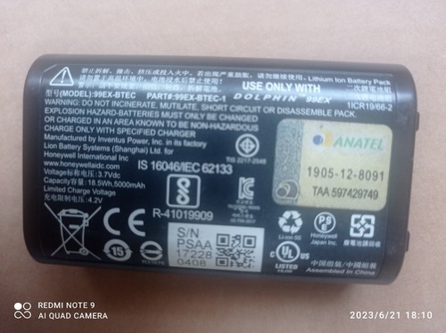Batteria usata honeywell 99ex - batteria,