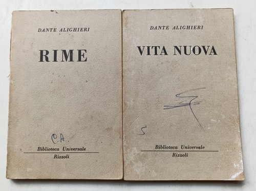 Rime vita nuova dante - vita,